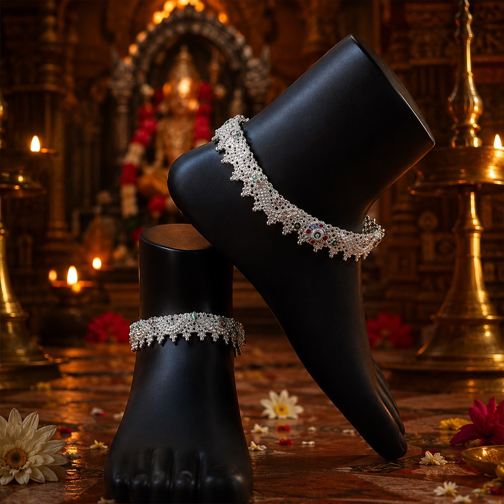 Silver Anklets