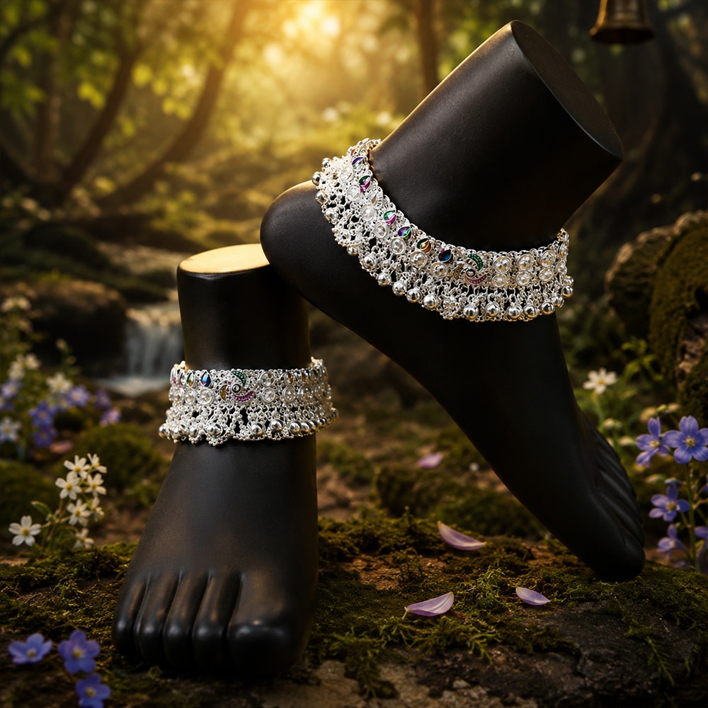 Silver Anklets