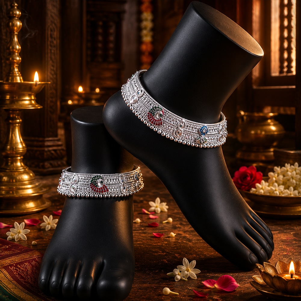 Silver Anklets