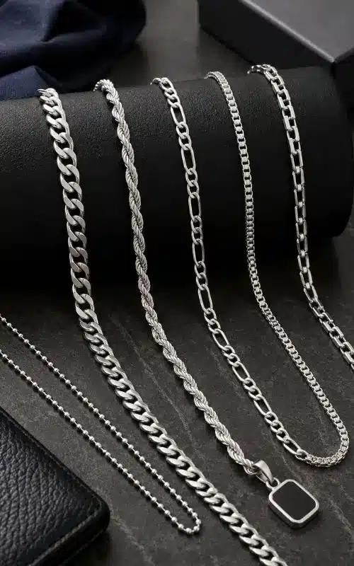 silver chain for men wholesale