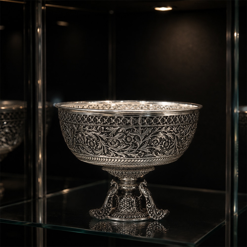 Silver Bowl Ornament