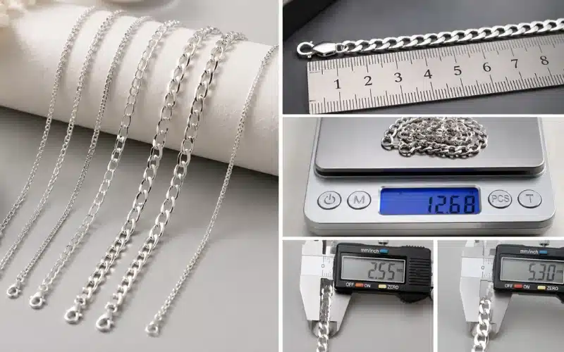 Silver Chain Weight & Measurement