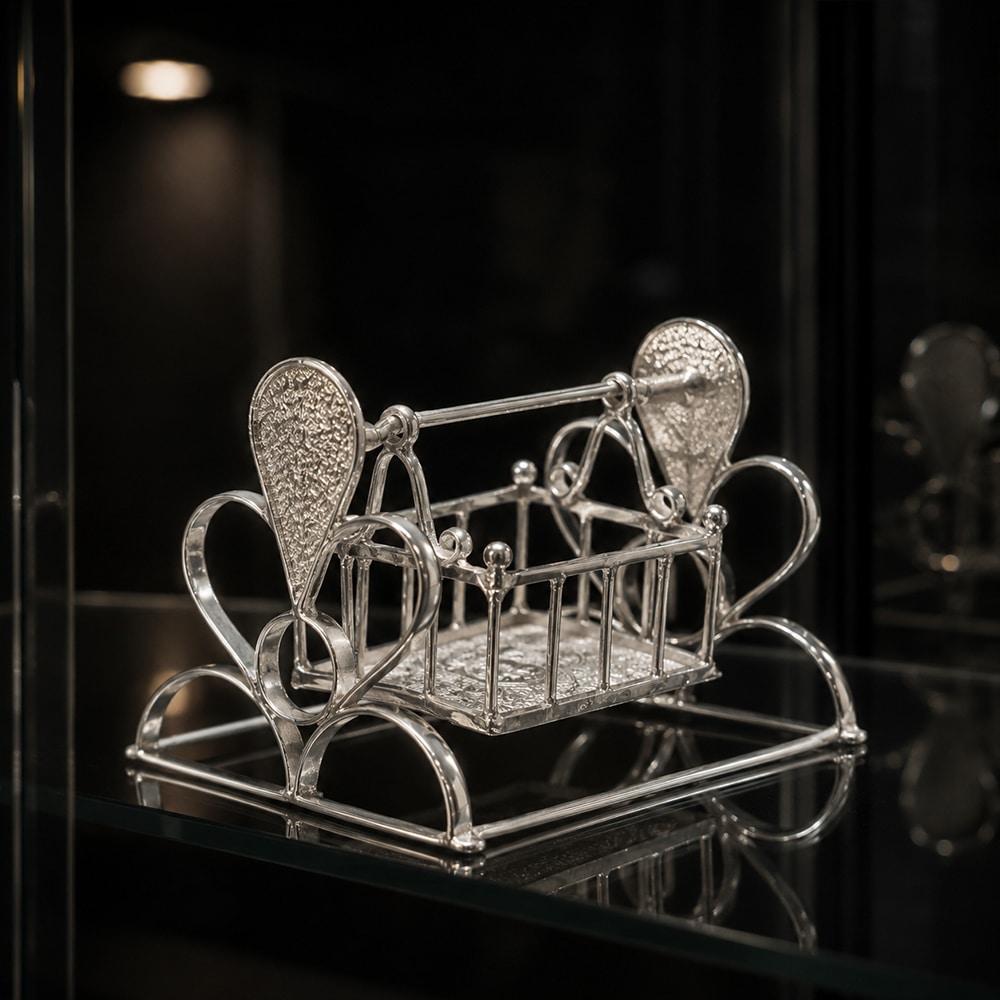 Silver Cradle Ornament
