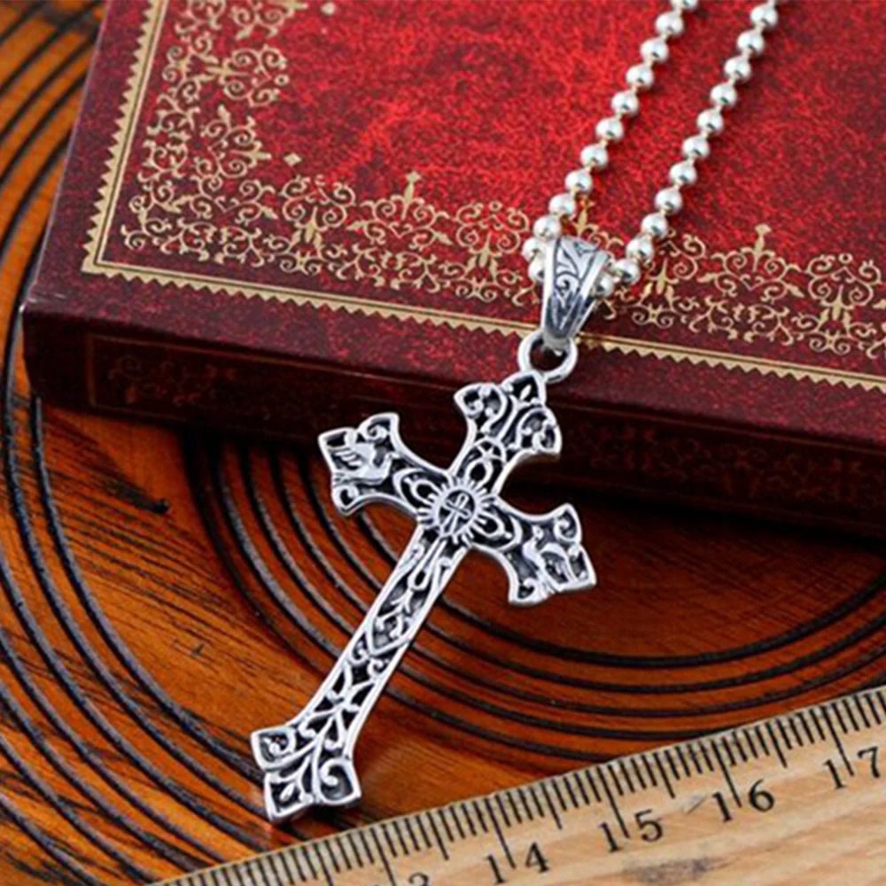 Silver Cross Ornament