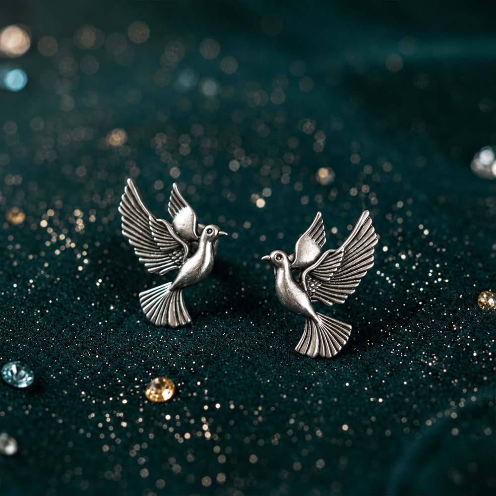 Silver Dove Ornament