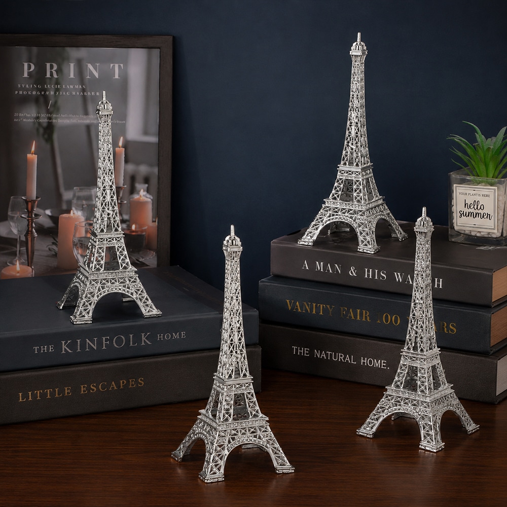 Silver Eiffel Tower Ornament