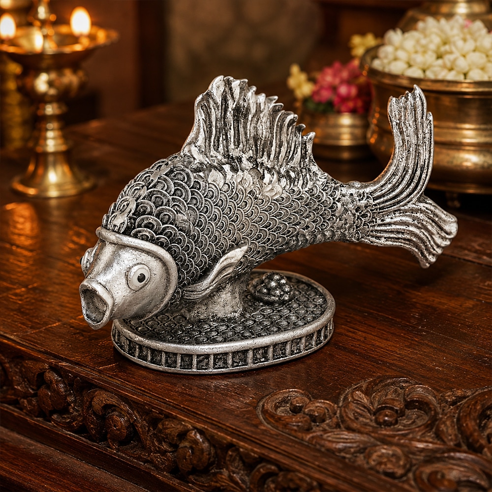 Silver Fish Ornament