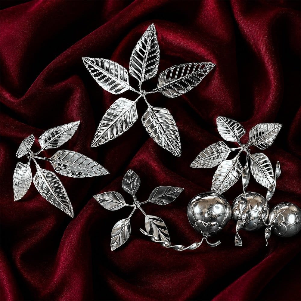 Silver Leaf Ornament