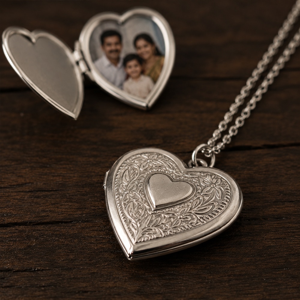 Silver Locket Ornament