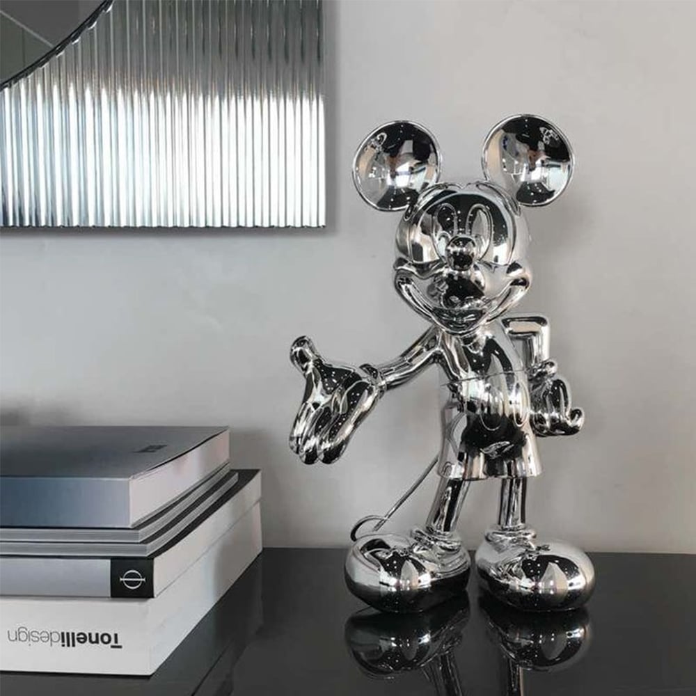 Silver Mickey Mouse Ornament