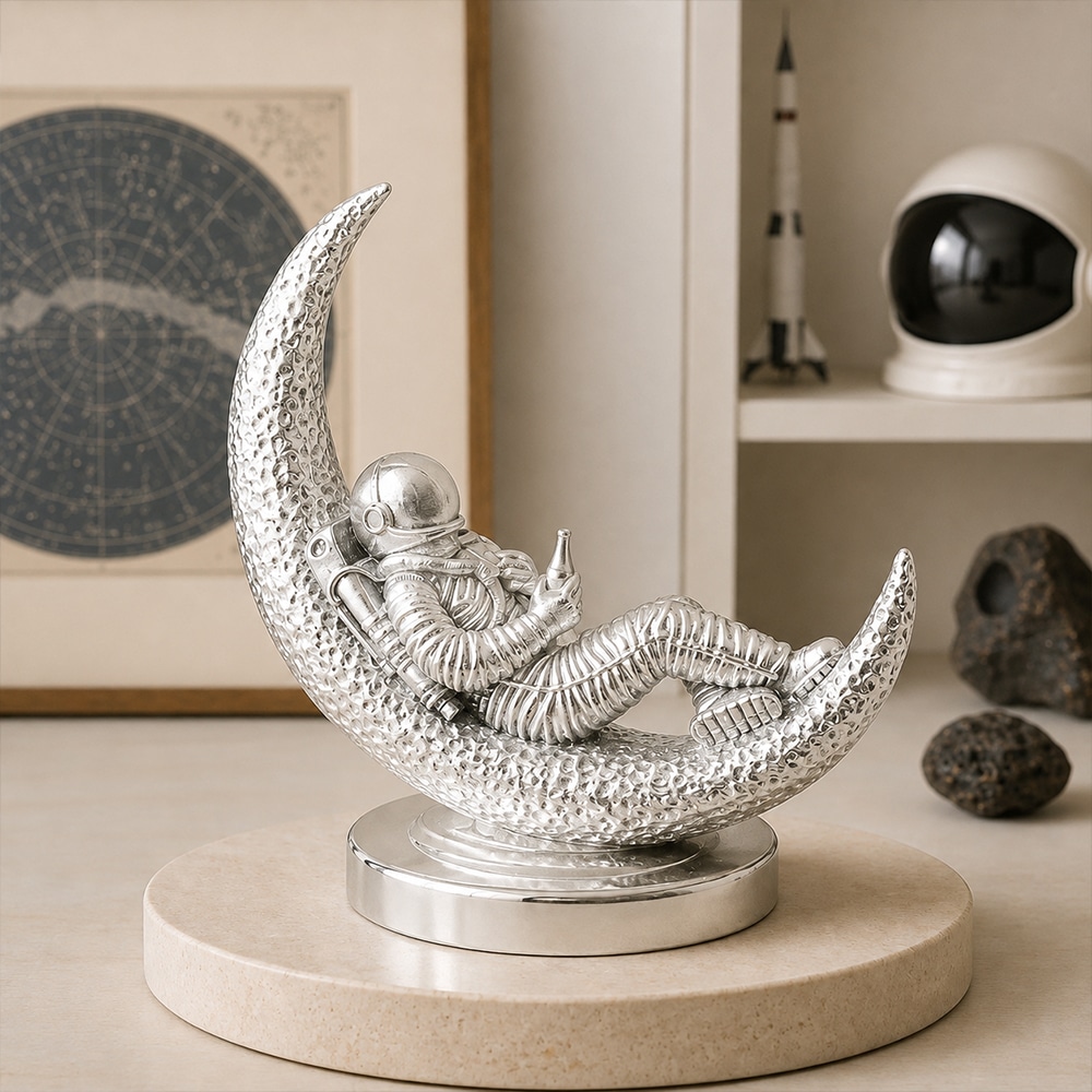 Silver Moon Ornament