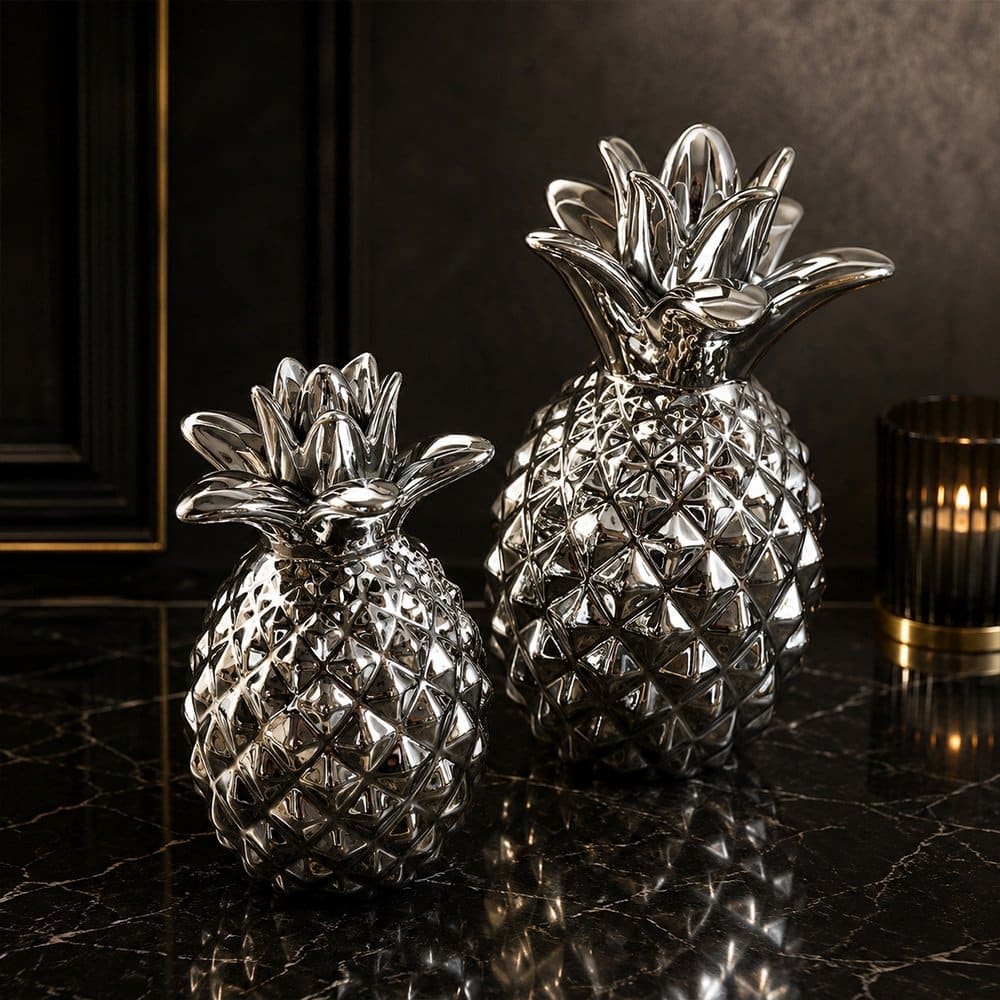 Silver Pineapple Ornament