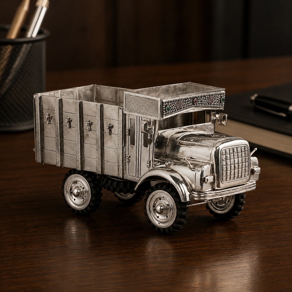 Silver Truck Ornament