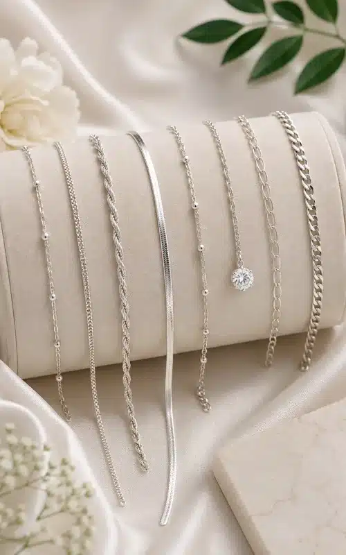 silver chain for women wholesale